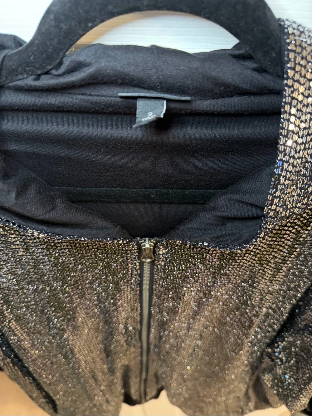 torrid Black Sequin Bomber Jacket - Picture 8 of 9